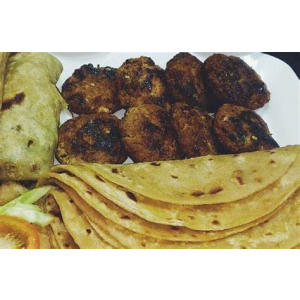 Paratha with Beef Kabab